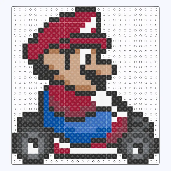 Mario Kart [Strijkkralen Patroon] Gratis Download