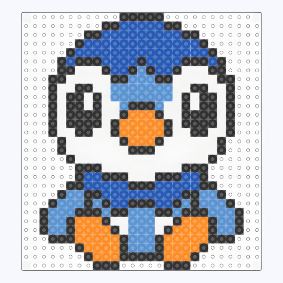 pinguin strijkkralen voorbeeld