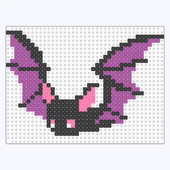 vleermuis strijkkralen voorbeeld